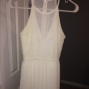 white lace dress